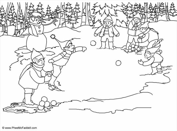 Zimowe zabawy dzieci - zimowe zabawy dzieci - kolorowanka 79.jpg