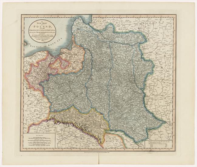 Mapy Polski z różnych okresów - A new map of Poland and the Grand Duchy of Lithuania 1819.jpg