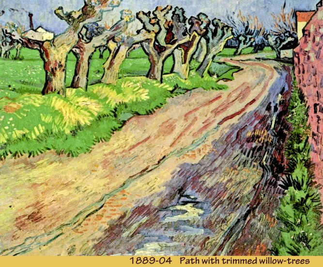 3. Arles 1888 -89 - 1889-04 15 - Path with trimmed willow-trees.jpg