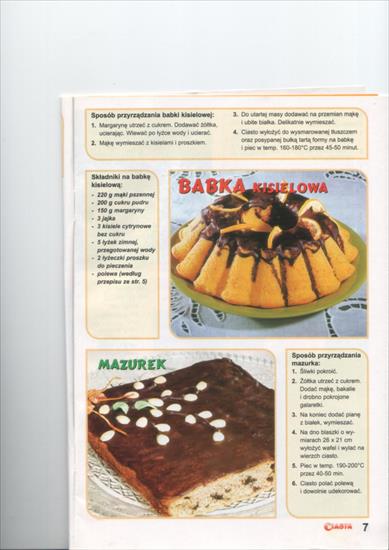 ciasta domowe 123 z 2003r - 7 babka kisielowa i cd mazurka.jpg