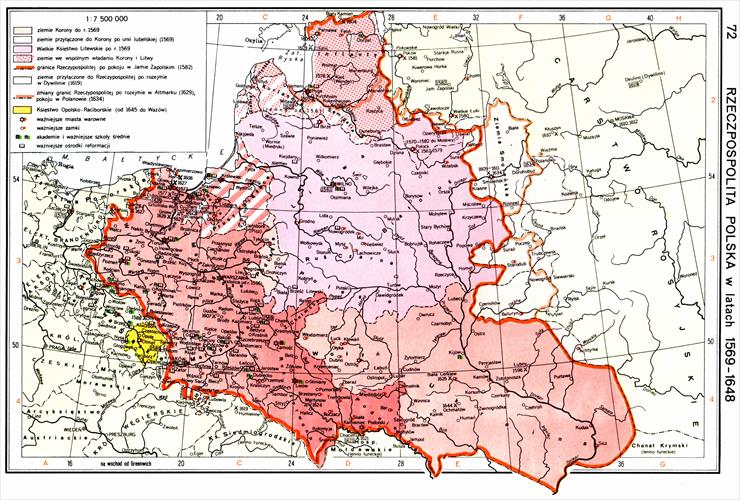 Atlas Historyczny Świata Polecam - 072_Rzeczpospolita Polska w latach 1569-1648.jpg